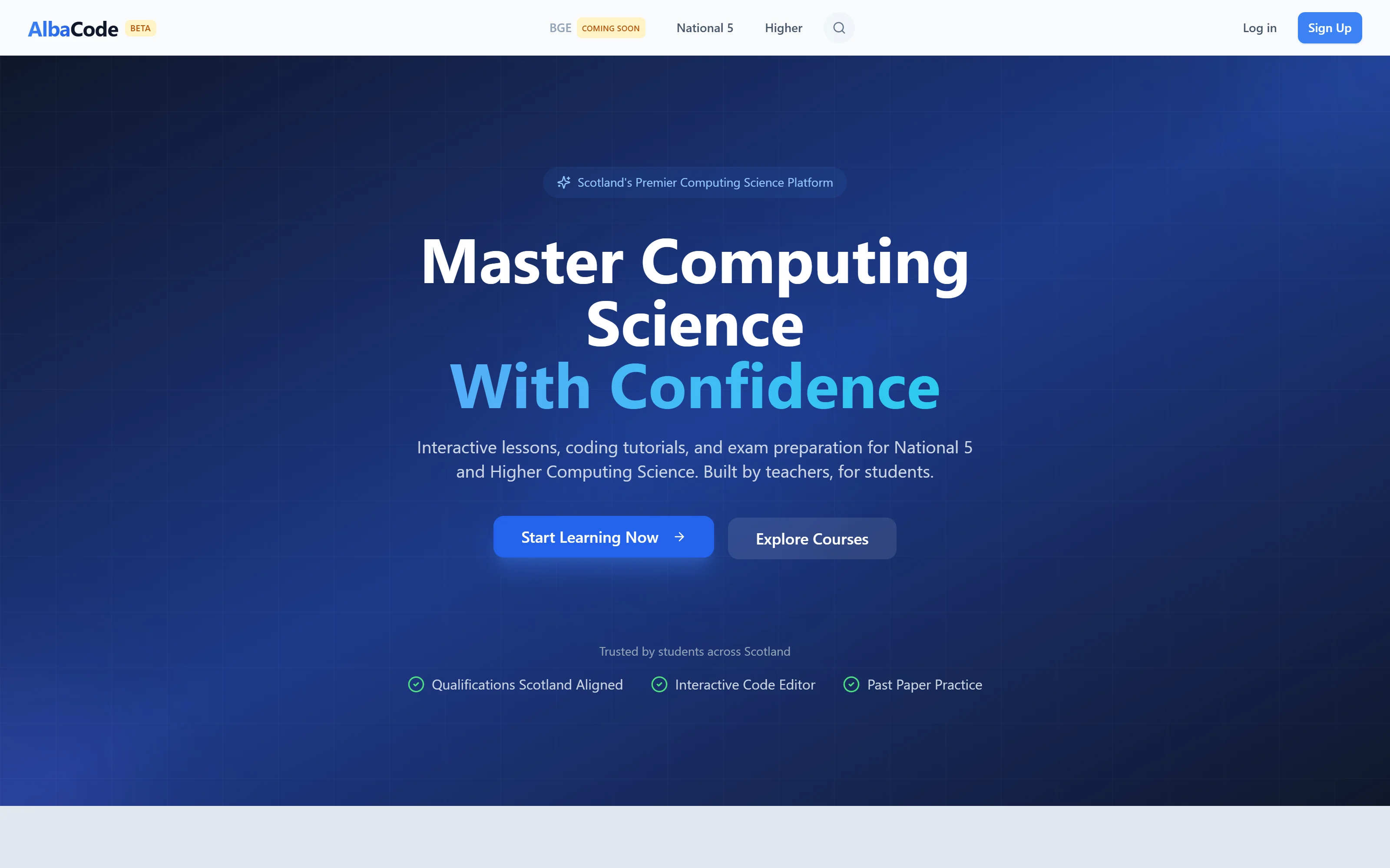 AlbaCode website